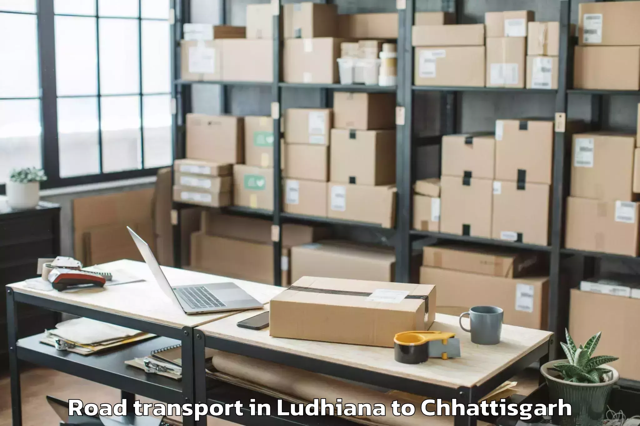 Reliable Ludhiana to Isbm University Gariyaband Road Transport